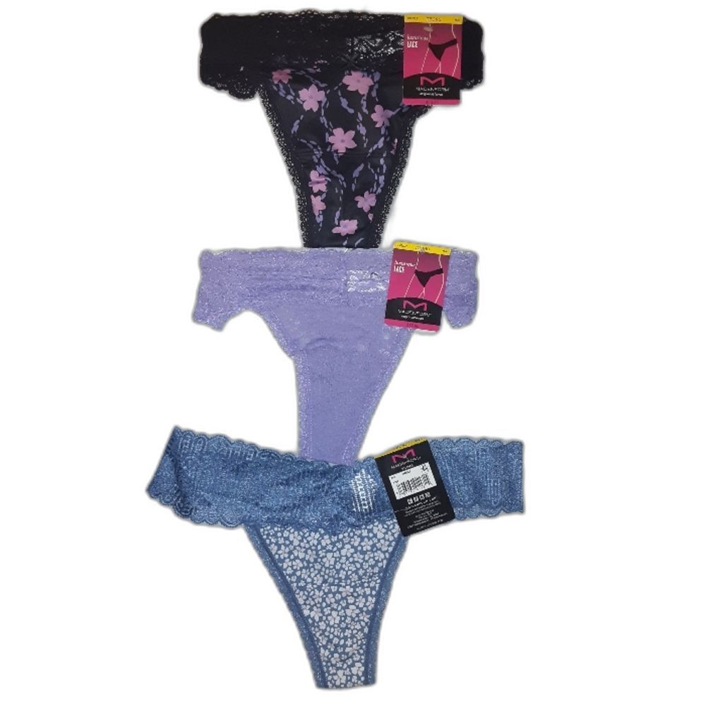 Maidenform Medium Luxurious LaceThong Bundle NWT